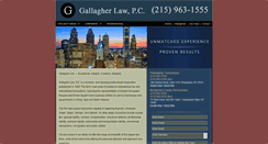 Desktop Screenshot of gallagher-law.com