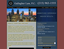 Tablet Screenshot of gallagher-law.com